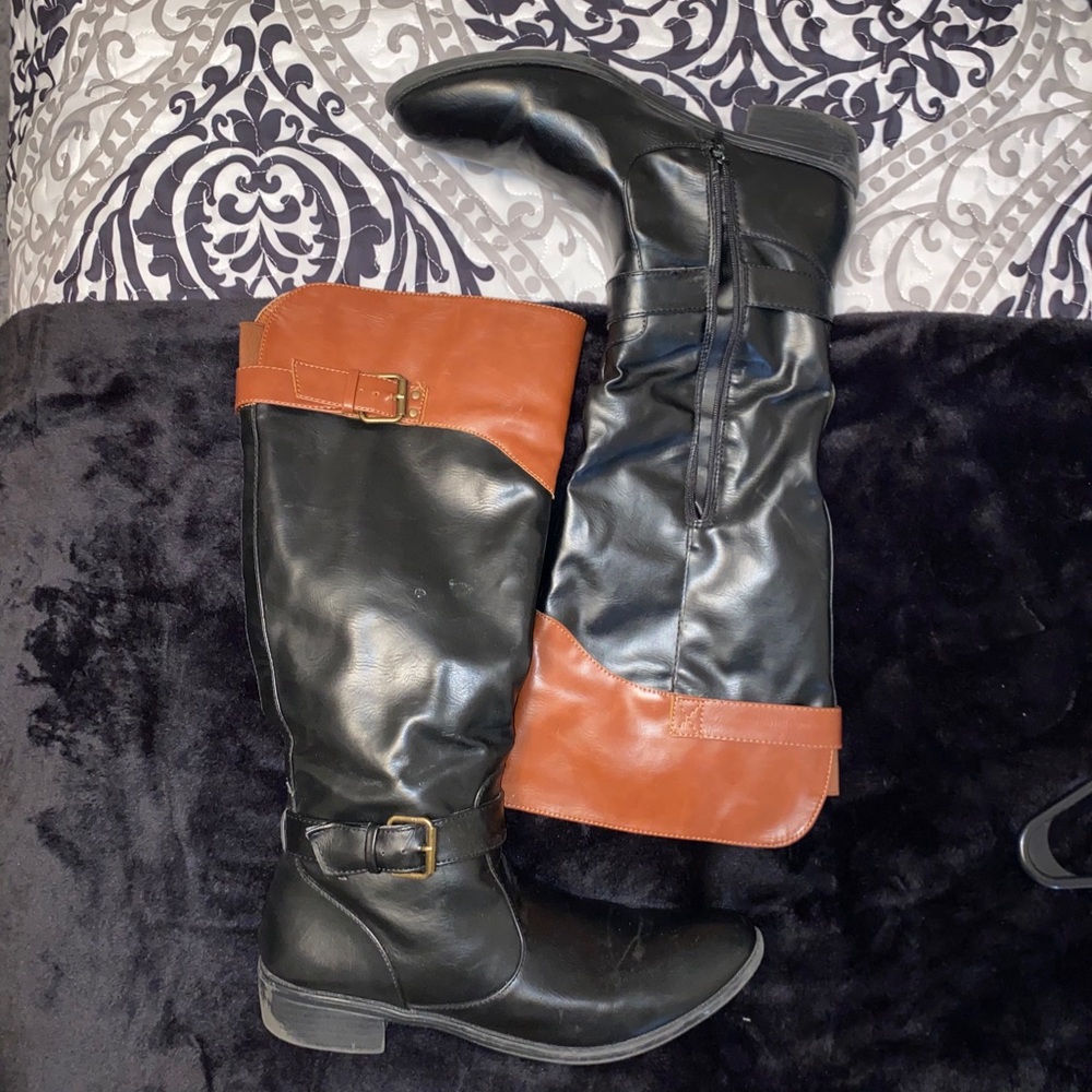 Wide Calf Riding Boots